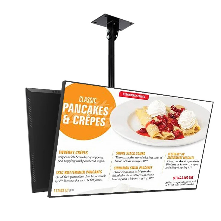 32 43 55 inch restaurant digital menu board 2K 4K android WiFi advertising digital signage