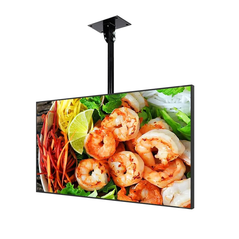 RUIGUAN Wall Mounted 50 inch Customized Lcd Digital Signage Lcd Advertising Player Digital Menu System