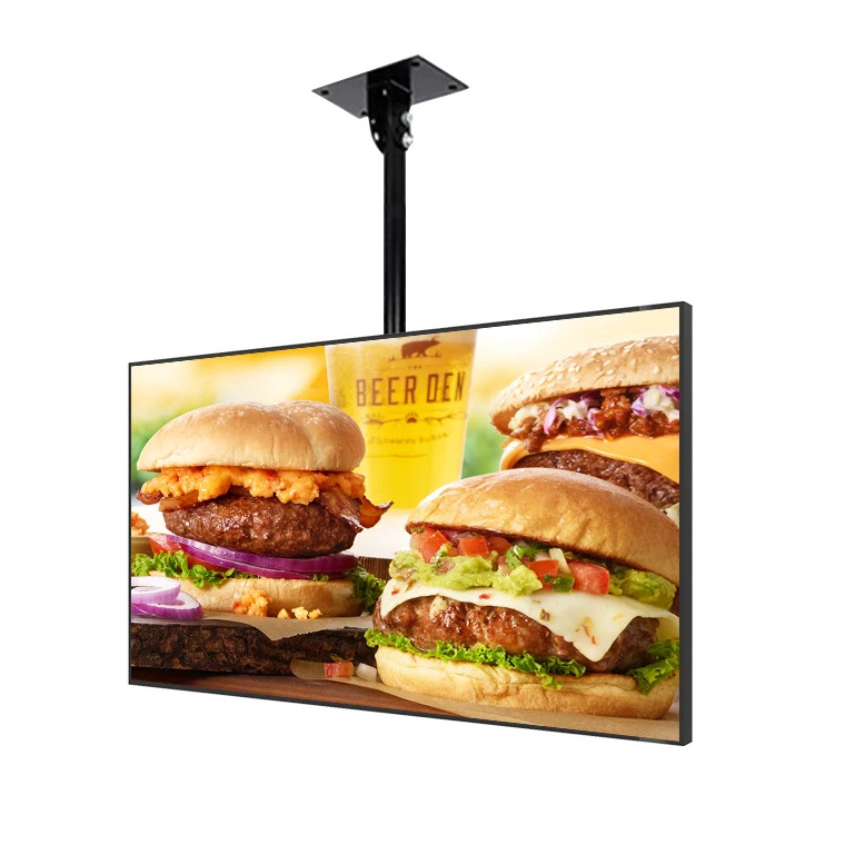 RUIGUAN Wall Mounted 50 inch Customized Lcd Digital Signage Lcd Advertising Player Digital Menu System