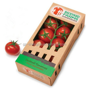 paper pvc material strawberry mango tomato packing packing box