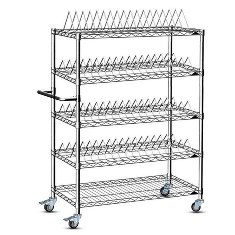 Heavy Duty Mesh Wire Shelves 6-Tier Adjustable Kitchen Storage Rack Shelf Units Steel Organizer Wire Racks