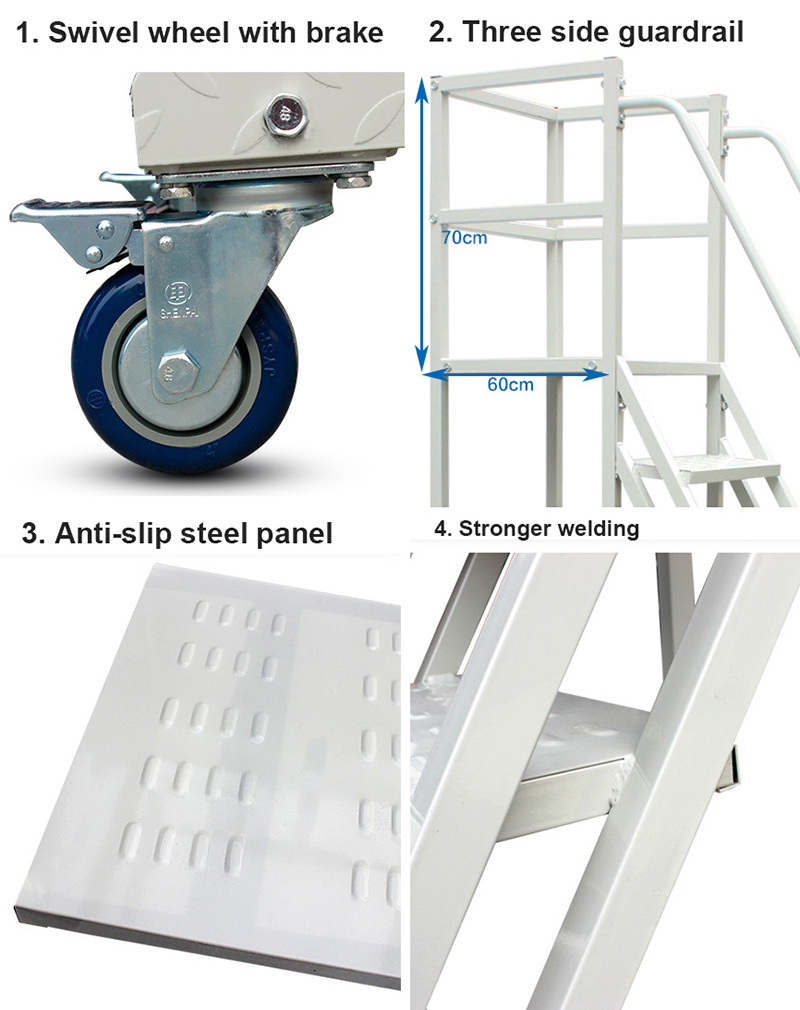 Multifunctional Folding Domestic Use 3M 300kg Stepladder 12 Steps Ladder