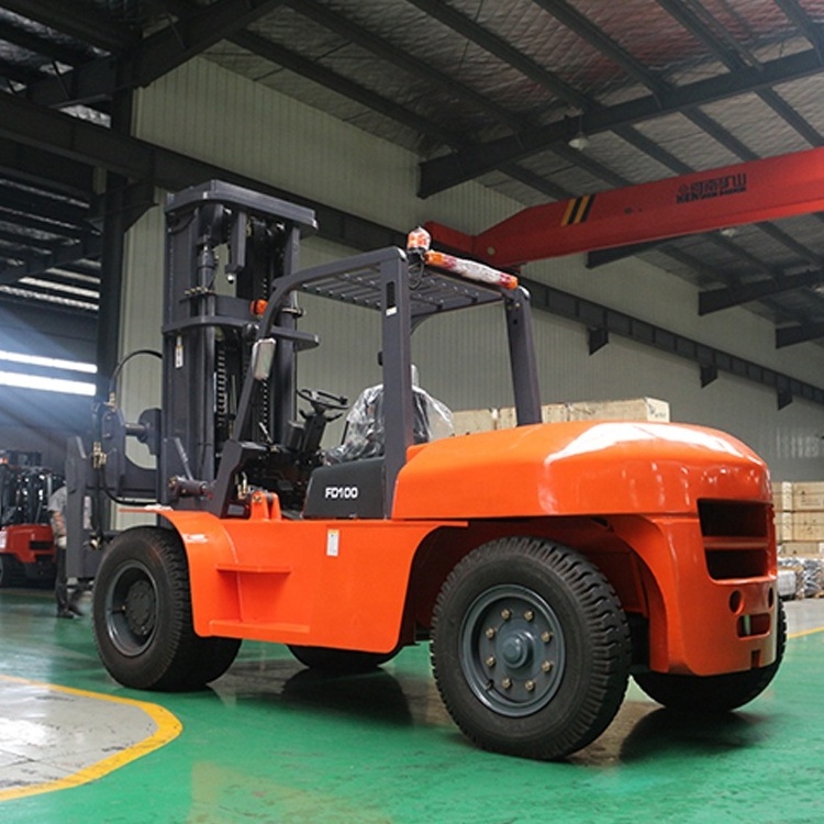 China Heli 10 Ton Forklift Truck CPCD100 Heavy Duty Diesel Forklift With Side Loader