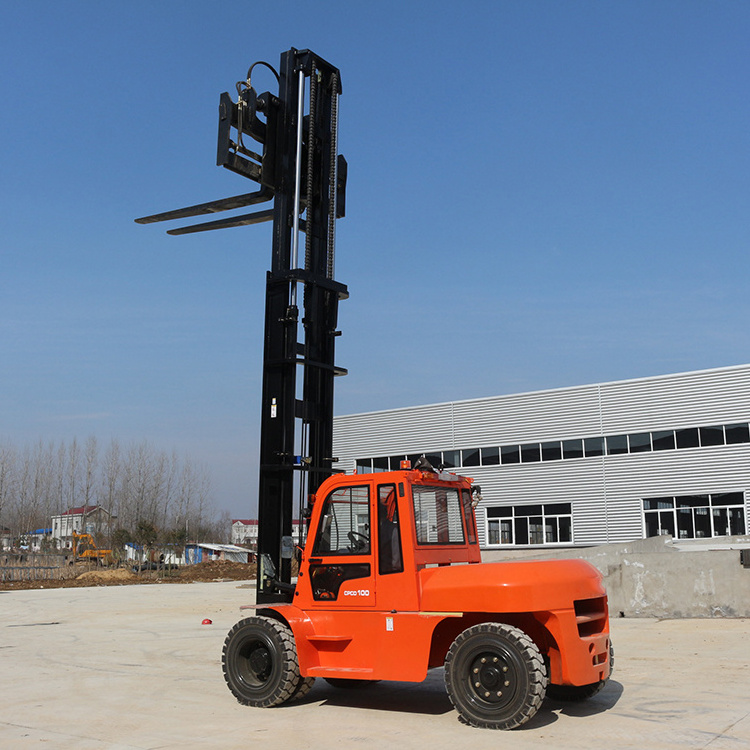 China Heli 10 Ton Forklift Truck CPCD100 Heavy Duty Diesel Forklift With Side Loader