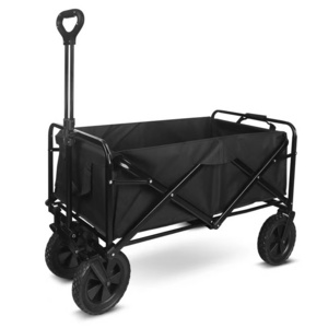 Outdoor Picnic Beach Camping Wagon Cart Trolley Garden Trail Foldable Collapsible Utility Cart Wagon