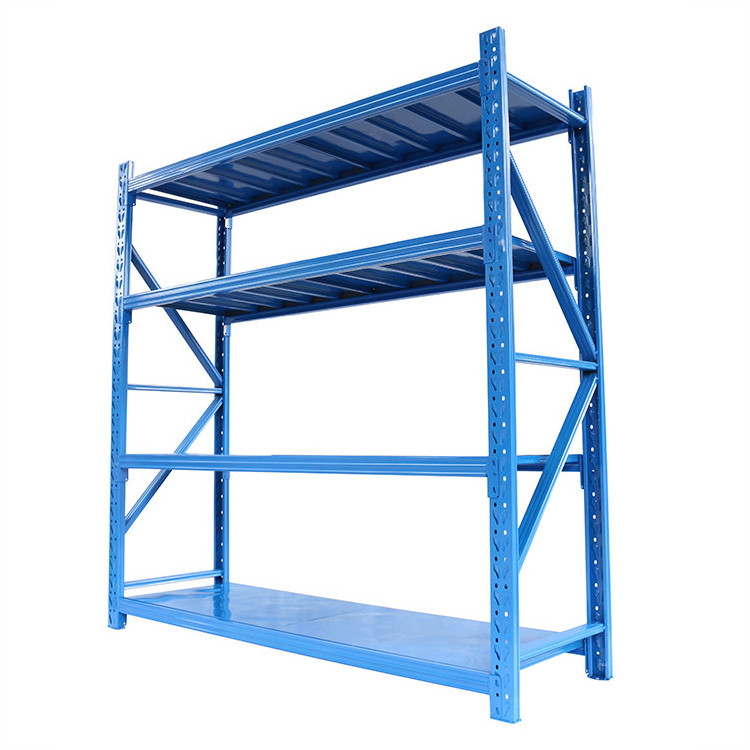 Storage 4 tier commercial adjustable metal rack heavy duty warehouse industrial stand shelving