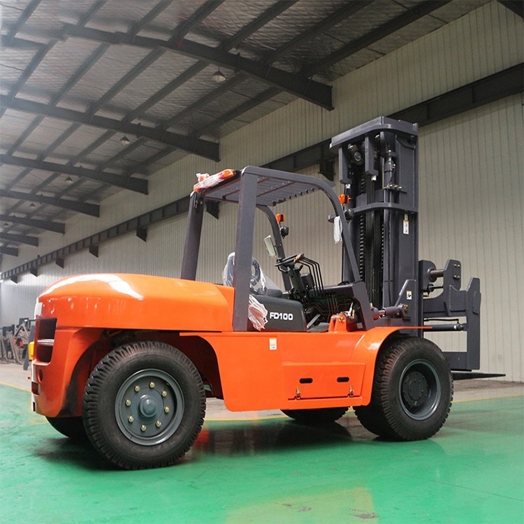 China Heli 10 Ton Forklift Truck CPCD100 Heavy Duty Diesel Forklift With Side Loader