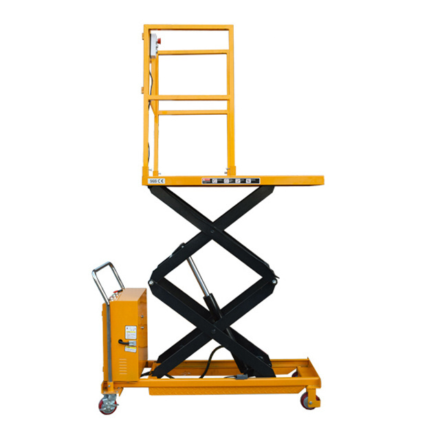 Factory Direct Sales Mobile Scissor Lift Truck Small Manual Mobile Hydraulic Scissor Table Truck