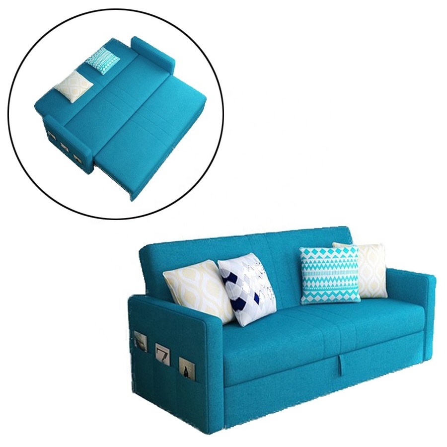 Space Saving Living Room Furniture Folding Sofa Bed Bed and Sofa 2 in 1 Modern Livingroom Furniture 1 Set Modern Stylish Fabric