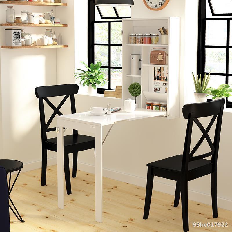 Space saving hidden wall mounted folding table use for dining room