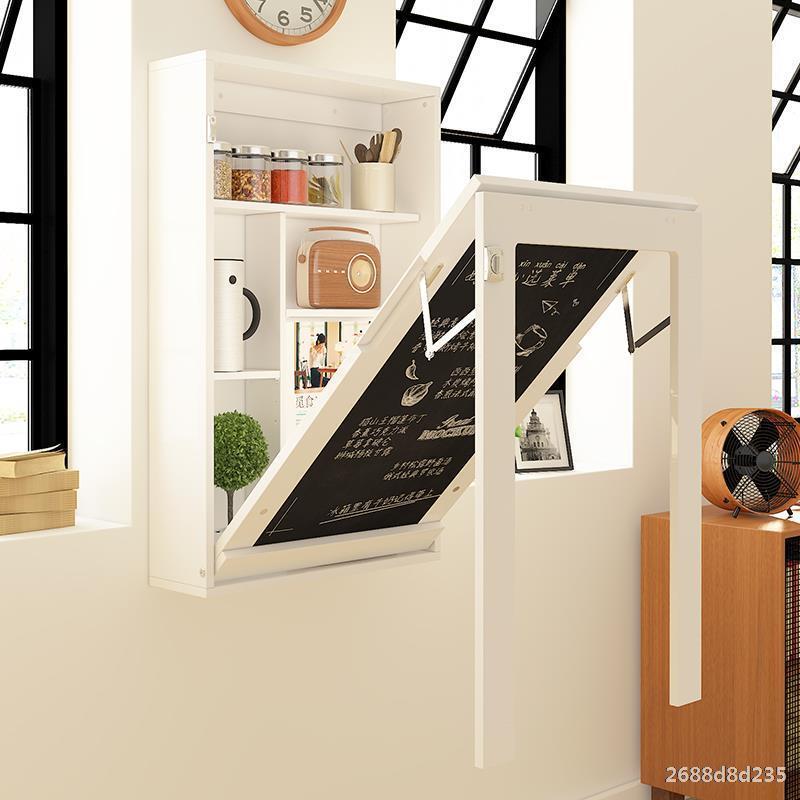 Space saving hidden wall mounted folding table use for dining room