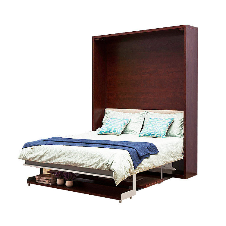 Foldable Queen size Murphy wall bed Transformation Murphy bed with study table