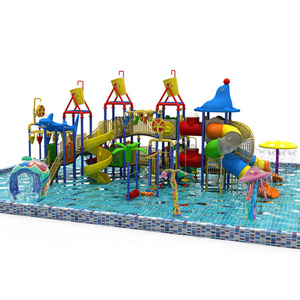 Outdoor Used Swimming Pool Aquatic Park water play Fiberglass adult water slide