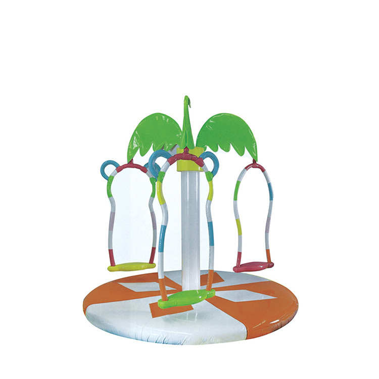 Electric Rotating Indoor Playground Soft Play Coconut Tree Ball Pits Slide Swing PVC Merry-Go-Round Foam Plastic Kids' Model