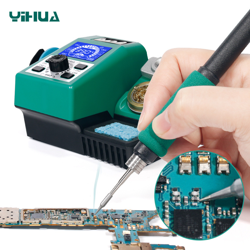 YIHUA 982 Rapidly Heating Soldering Iron Station C210 T210 T12 Solder Iron Handle Electronic Welding Rework Soldering Station