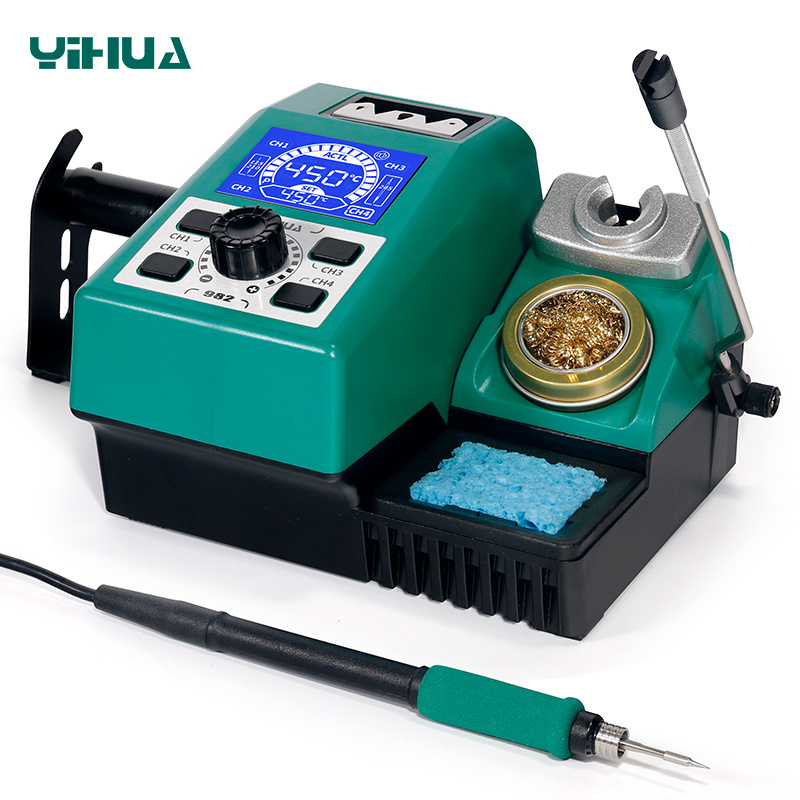 YIHUA 982 Rapidly Heating Soldering Iron Station C210 T210 T12 Solder Iron Handle Electronic Welding Rework Soldering Station