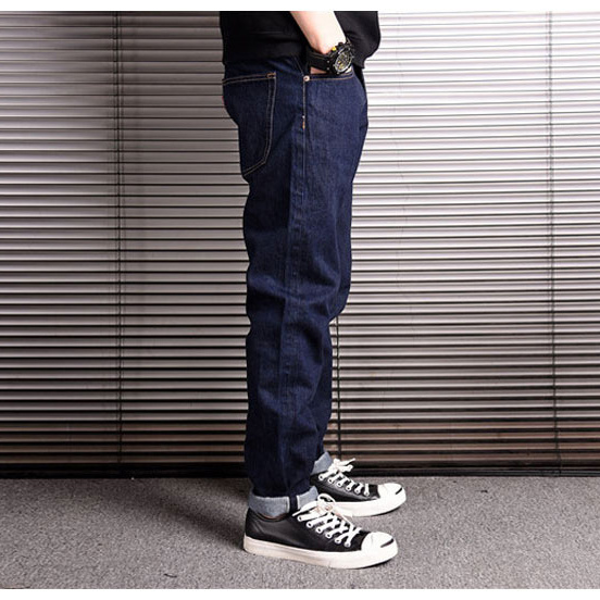 Japanese Vintage Fashion Men Jeans High Quality Selvedge Designer Casual Harem Pants Men  Raw Denim Jeans Tapered  Trousers