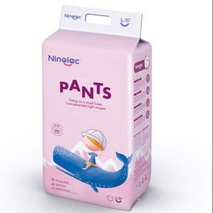 China Low Price High Quality Disposable Baby Pants Diapers High Quality Sleeping Comfortable Soft Baby Dragging Diapers