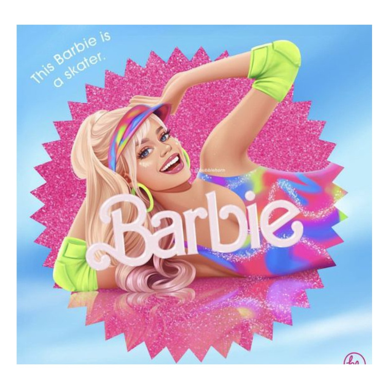 Barbie Sticker for Children Kids Wall Art Room Decor 3D Sticker