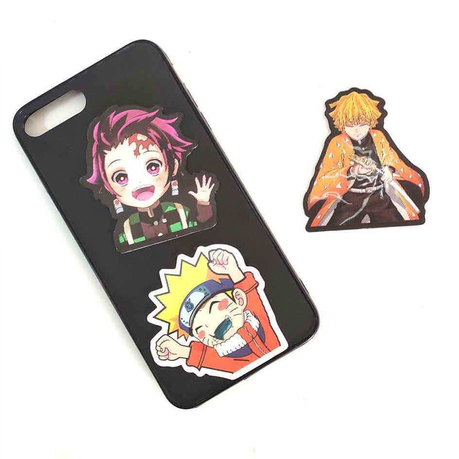 3D Phone sticker Anime Moving Decals for Phone Waterproof Motion Sticker for Leather Bag Refrigerator Water Cup