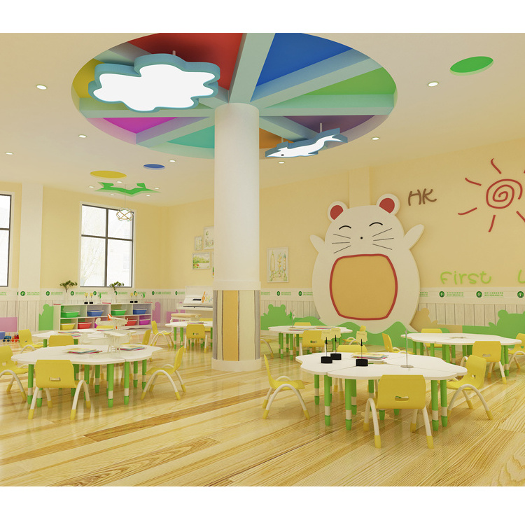 International School Classroom Plastic Furniture Kids Preschool Chair And Table