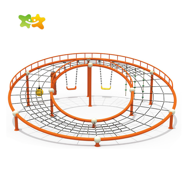 Kids Play Fun Outdoor Games Playground Equipment Climbing Rope Net For Kids