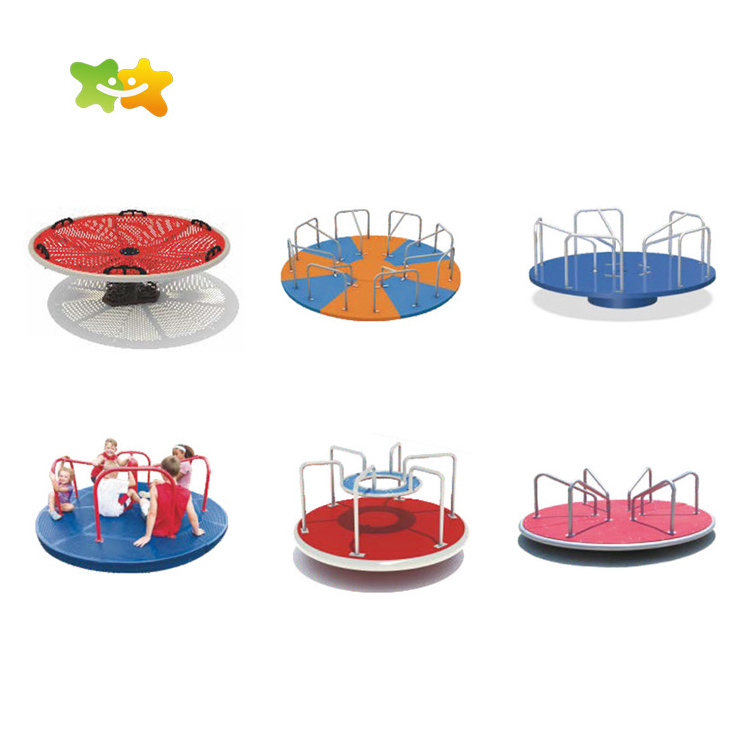 Garden Children Games Mini Carousel Merry Go Round Outside Toys Kids Outdoor Park Equipment