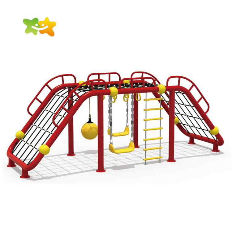 Kids Play Fun Outdoor Games Playground Equipment Climbing Rope Net For Kids