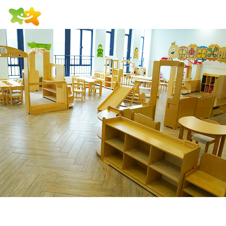 High Quality School Educational Toys Daycare Center Furniture Wood Kindergarten Kids' Furniture Sets