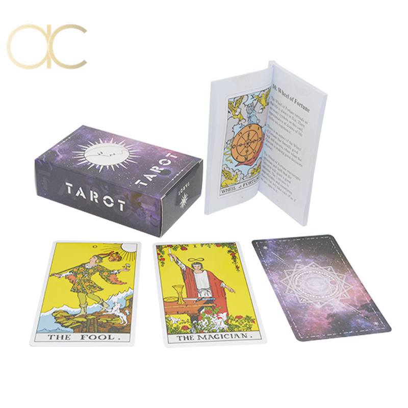 Custom Water Proof Oracle Cards Book magnet case tarot Cards Printing design tarot russian language