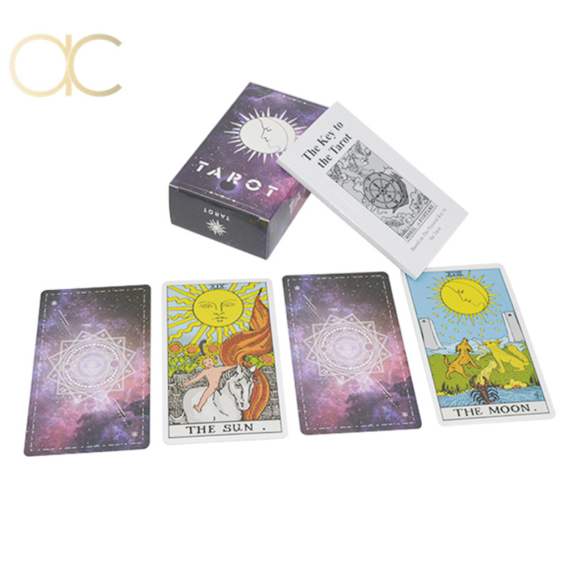 Custom Water Proof Oracle Cards Book magnet case tarot Cards Printing design tarot russian language