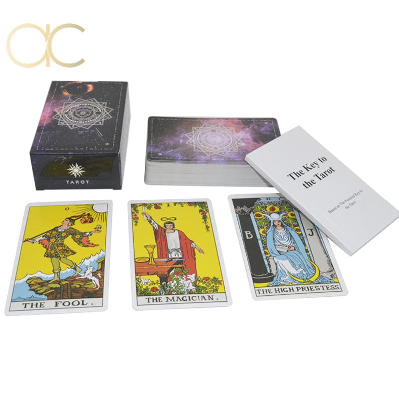 Custom Water Proof Oracle Cards Book magnet case tarot Cards Printing design tarot russian language