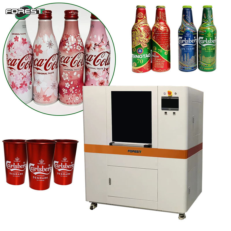 Rotary UV Printer for Bottles Tumblers Thermos Cups Printing Machine 360 Degree  Inkjet Cylinder Printer