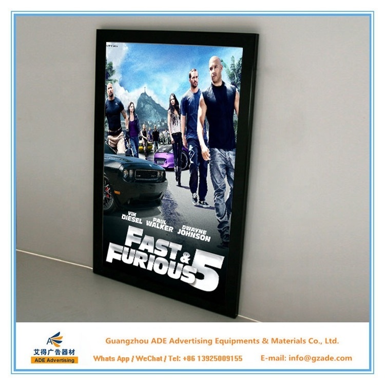 Customizable movie billboard poster snap frame light box upcoming in signage 27x40 27x41 24x36 23x36