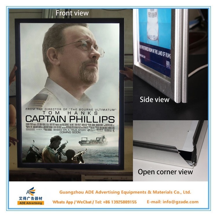 Customizable movie billboard poster snap frame light box upcoming in signage 27x40 27x41 24x36 23x36