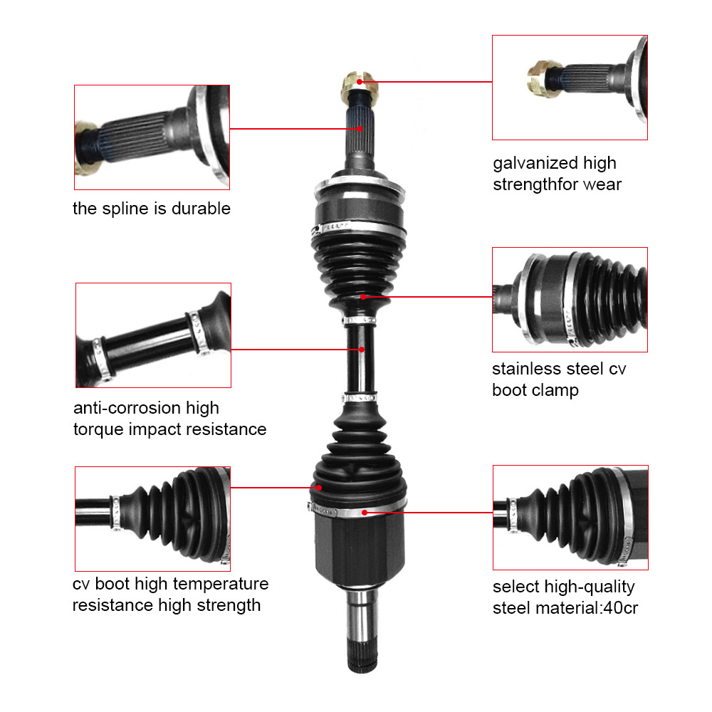 Japan Car Part Axle Shaft Rear Front Drive Shafts For Toyota Hilux Ford Nissan Mazda Suzuki Mitsubishi Pajero Hyundai VW