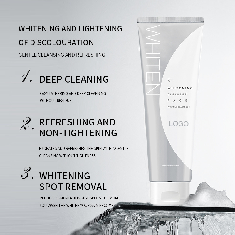 Cleansing and Refreshing Whitening and Brightening  Facial Wash Skin Whitening Cleanser for face