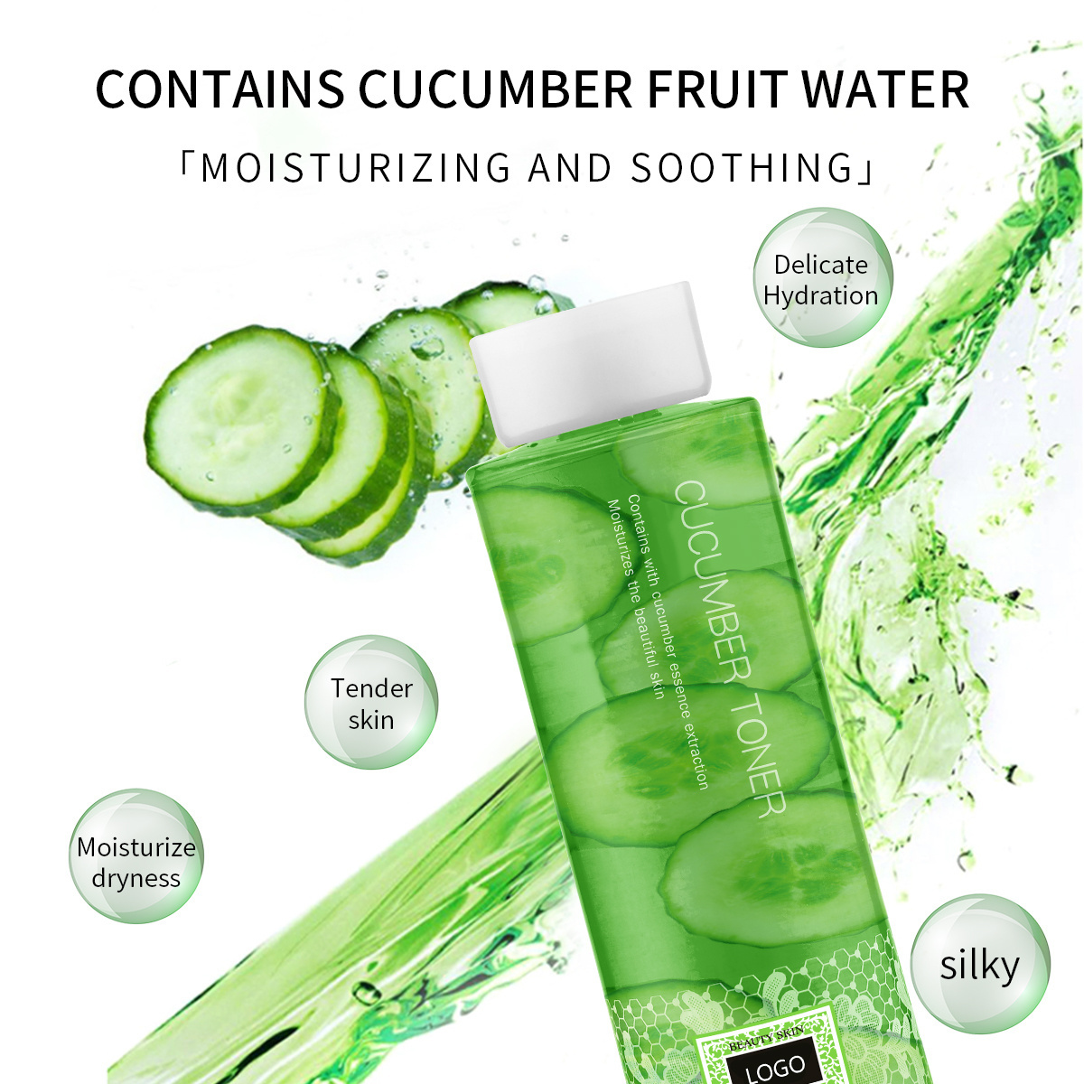 Moisture Lock Water Delicate and Hydrated skin Refreshing and Moisturizing Cucumber Water for Face