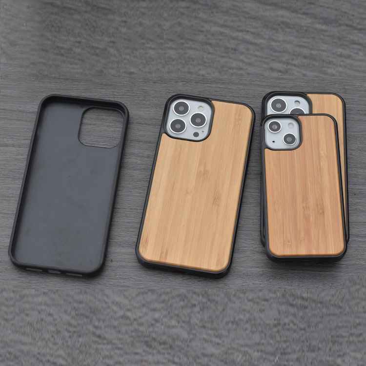 Natural real blank wood phone case for Apple iPhone 15 14 13 12 11 mobile phone cover for wood case iPhone 15 Plus 15 Pro Max