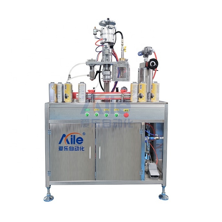 High Efficiency Aerosol Filling Machine Deodorant Spray Paint For Aerosol Filling Machine