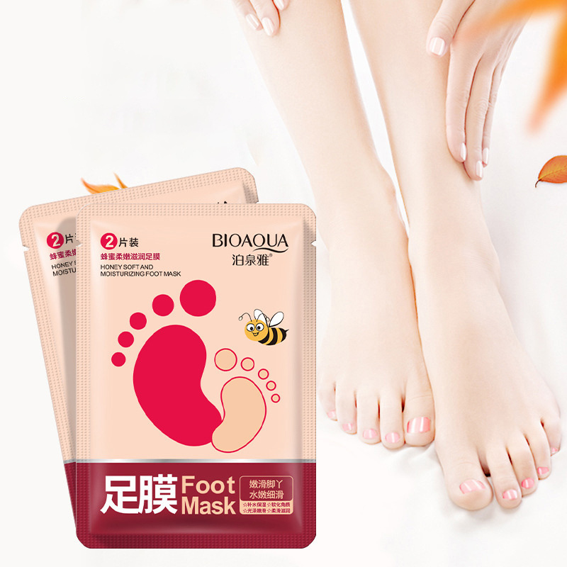 OEM BIOAQUA Moisturizing Socks Exfoliating Baby Foot Peel Mask Soft Foot Peel