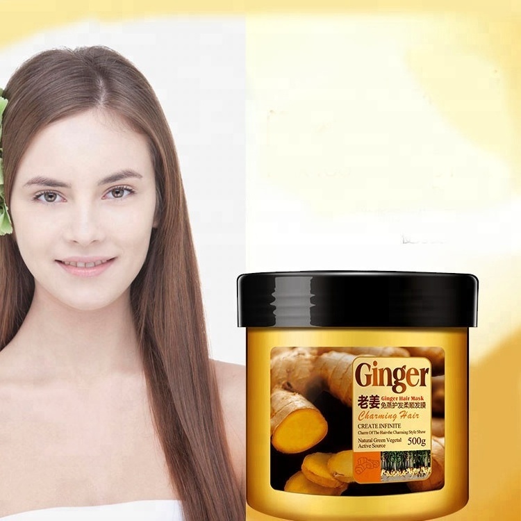 BIOAQUA ginger extract hair care free steaming nutrition hot dyeing smoothing conditioner ginger hair mask