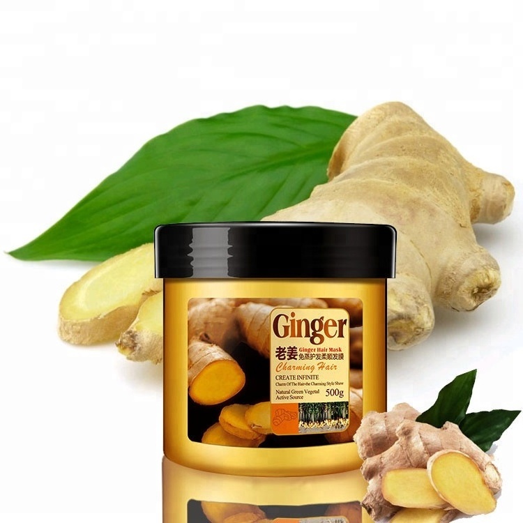 BIOAQUA ginger extract hair care free steaming nutrition hot dyeing smoothing conditioner ginger hair mask