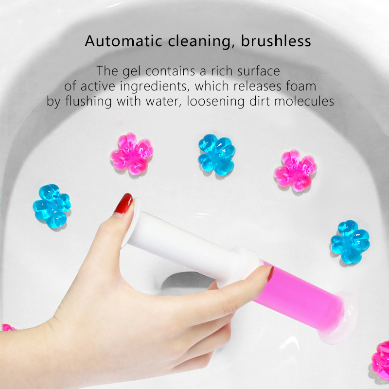 Hot sale Anti-Odor Fresh flower gel toilet bowl cleaner toilet gel stamp