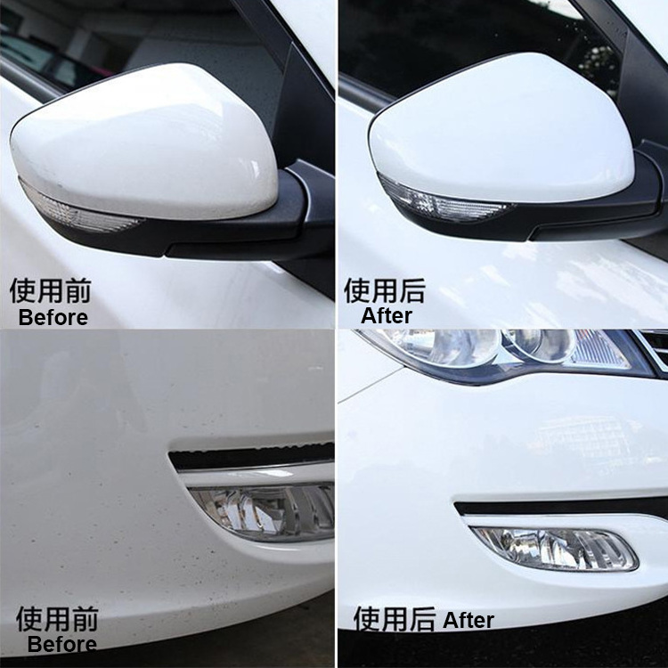 Vehicle maintenance polish liquid wax removal scraping car shampoo wax