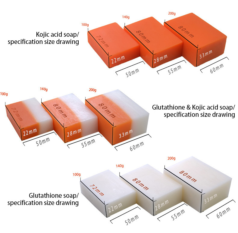 original Solid kojic acid and glutathione soap bar vitamin c Whitening Skin Brightening Kojic Acid Soaps philippines