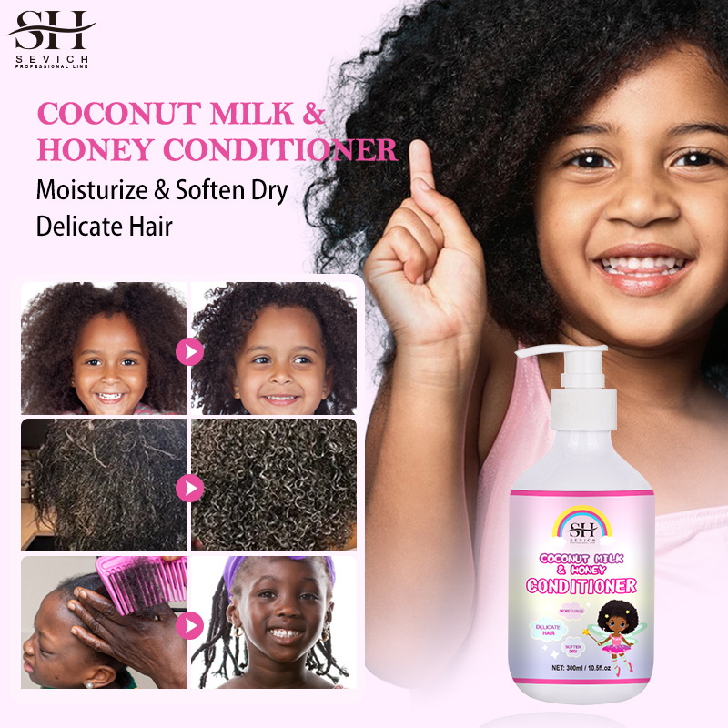 Natural Black Children's Hair Care Set Children's Deep Care Shampoo And Conditioner Restore Moisture And Shine