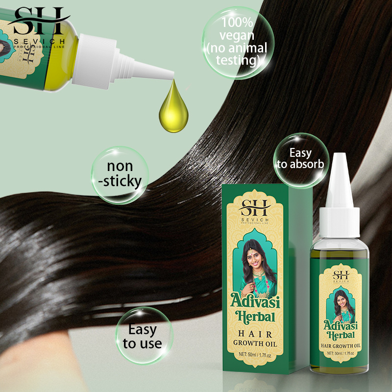 OEM Private Label Natural Adivasi Indian Herbal Hair Growth Oil Anti Loss Hair Treatment Growth Oil For Hair