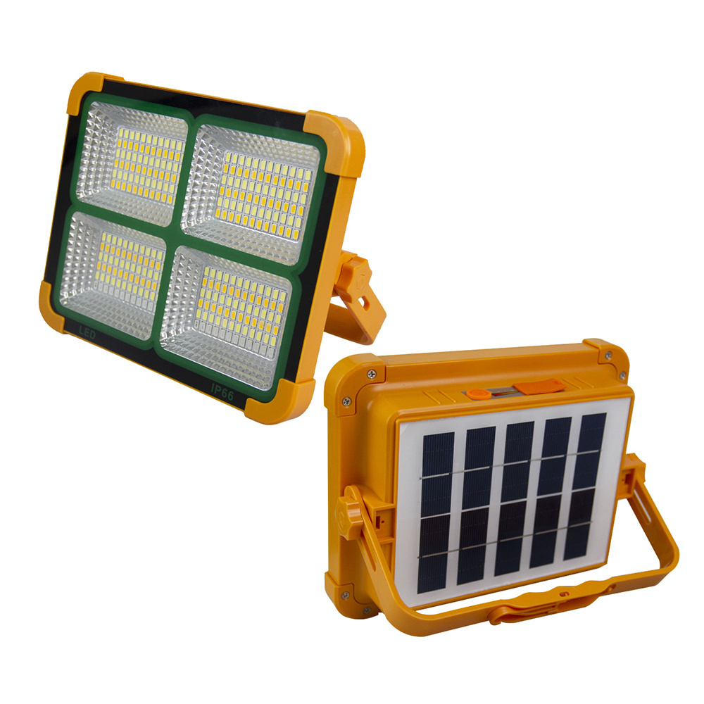 Portable Floodlight Rechargeable Led Strong Light Camping Tent Lamp Ip66 100w 200w 1000W Solar Flood Light Outdoor