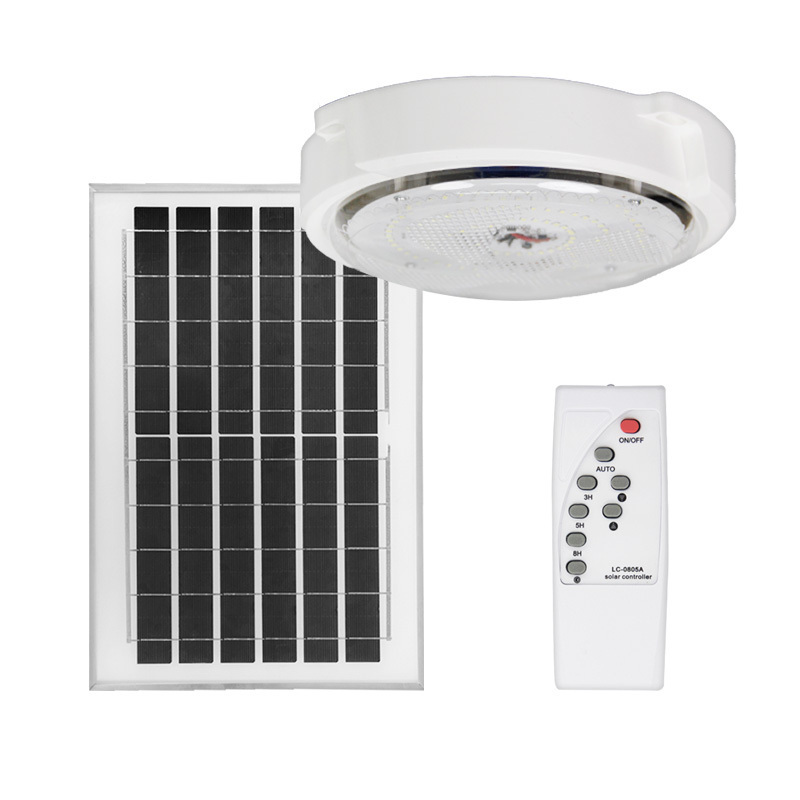 200W Indoor Solar ceiling light with remote control solar circular lamp for home